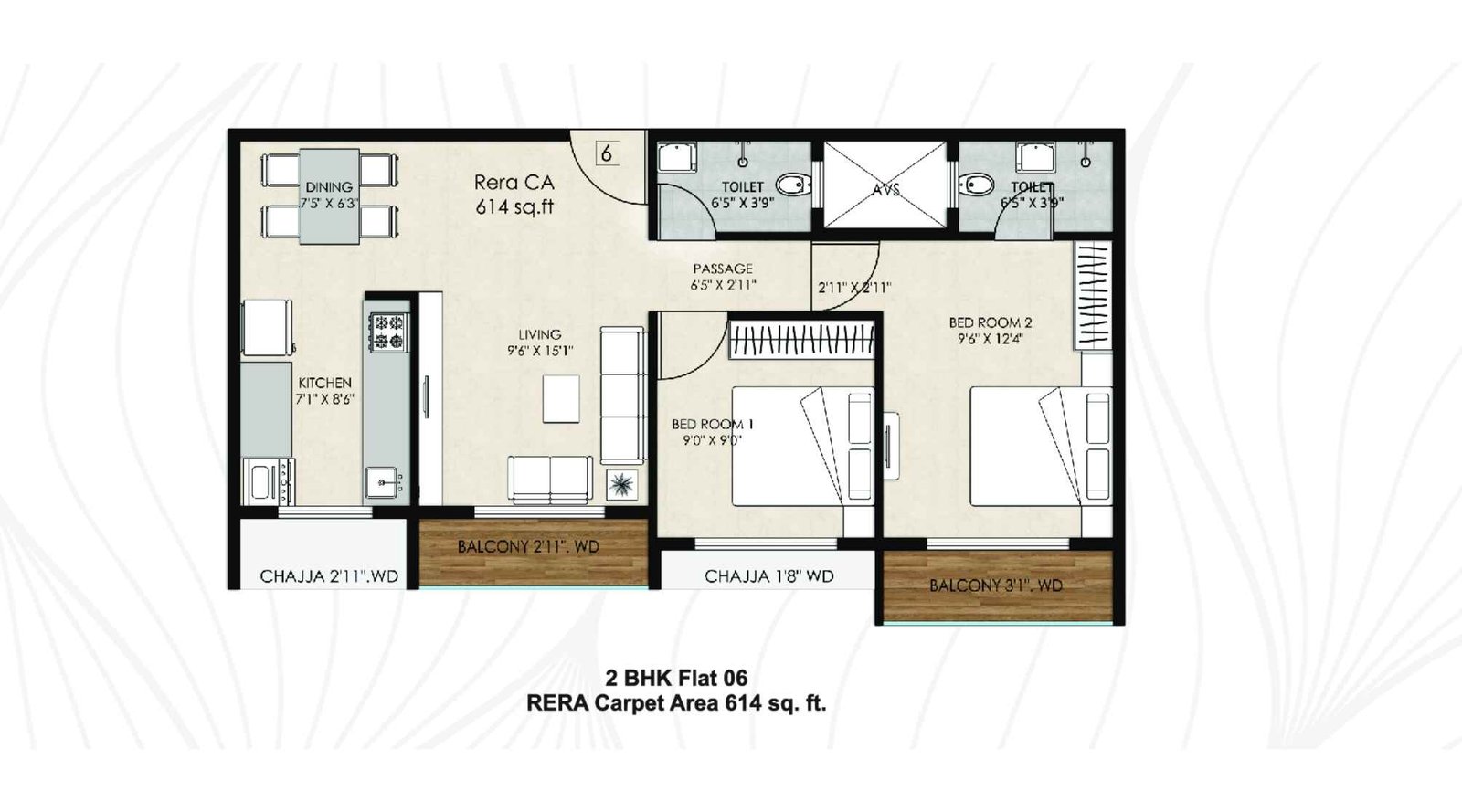 Agastya-High-Pavilion-Floor-Plan-2-BHK-614-sq-ft